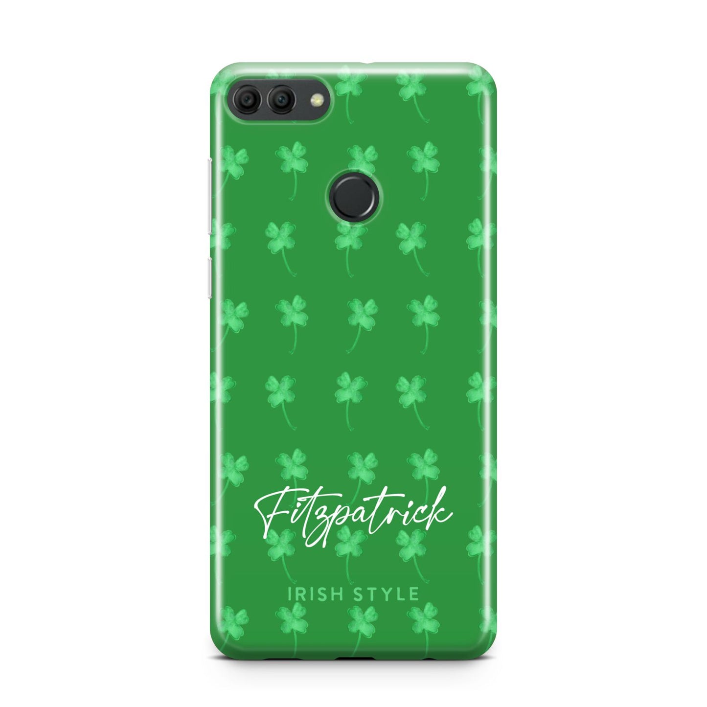 Personalised Green Shamrock Huawei Y9 2018