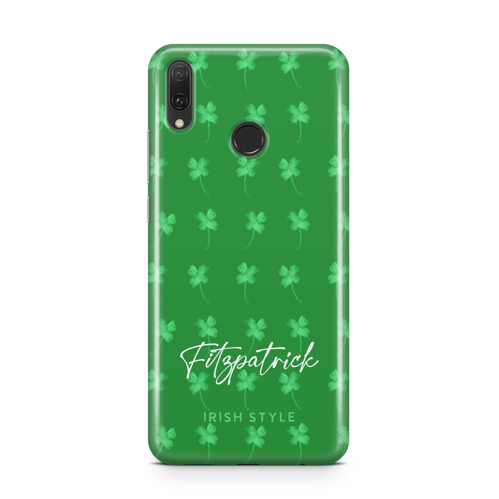 Personalised Green Shamrock Huawei Y9 2019