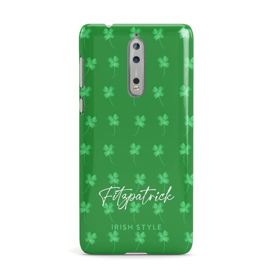 Personalised Green Shamrock Nokia Case