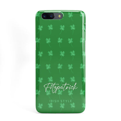 Personalised Green Shamrock OnePlus Case