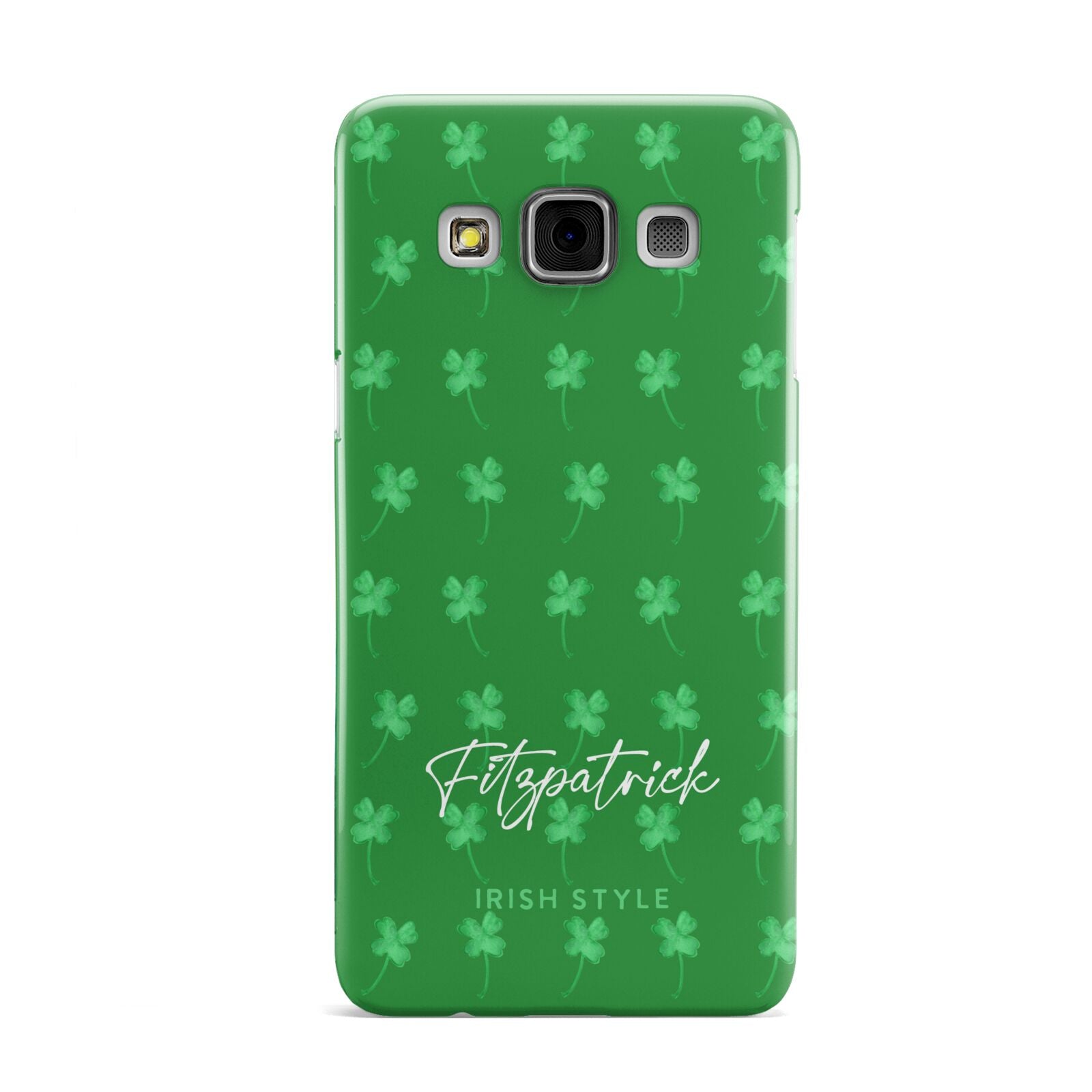 Personalised Green Shamrock Samsung Galaxy A3 Case