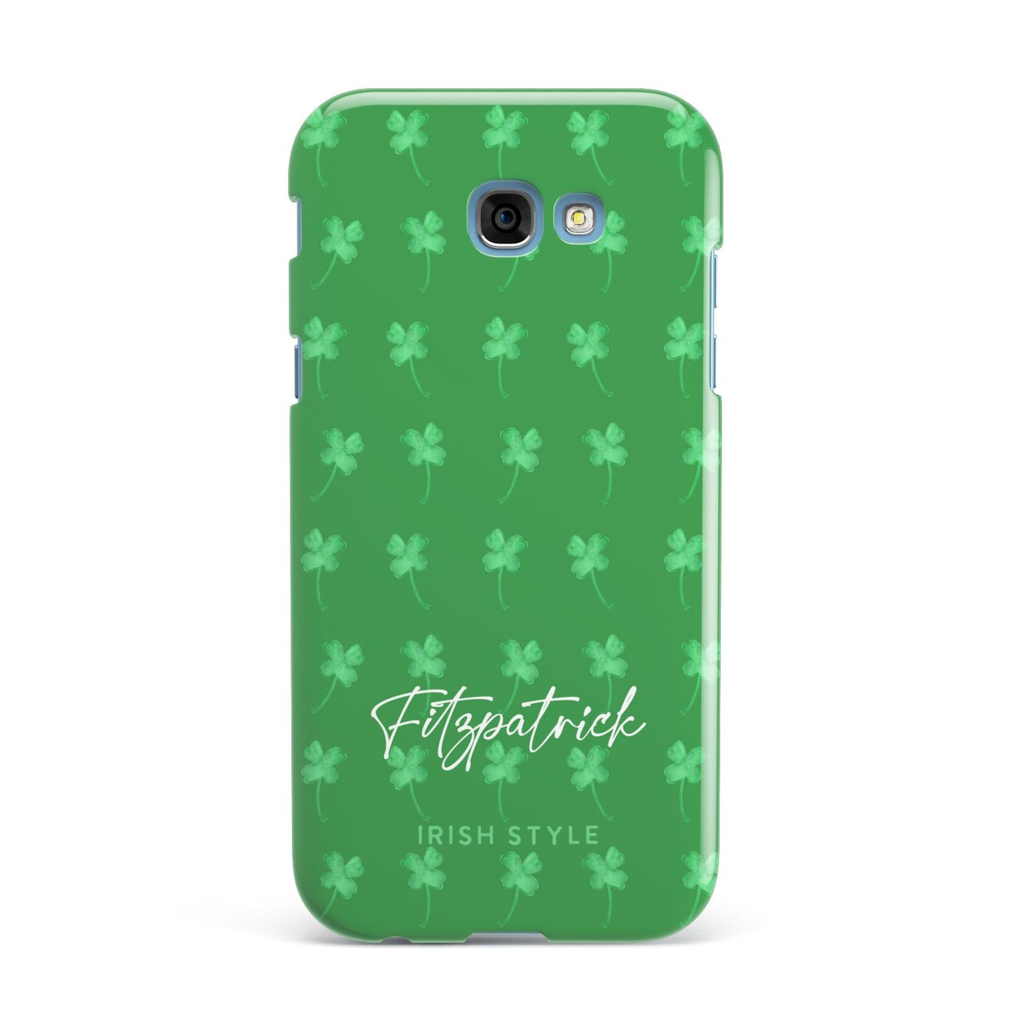 Personalised Green Shamrock Samsung Galaxy A7 2017 Case