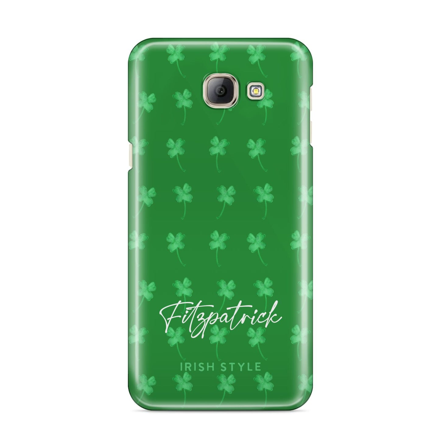 Personalised Green Shamrock Samsung Galaxy A8 2016 Case