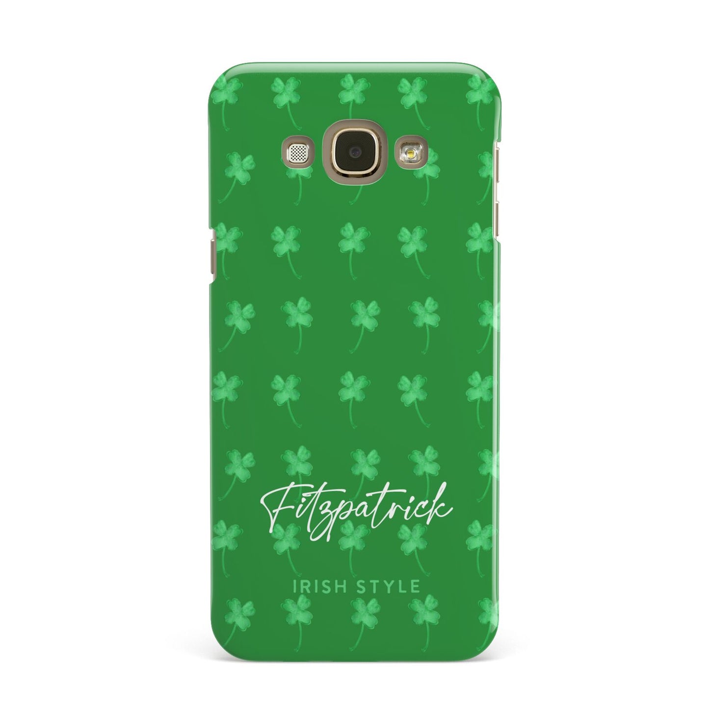 Personalised Green Shamrock Samsung Galaxy A8 Case