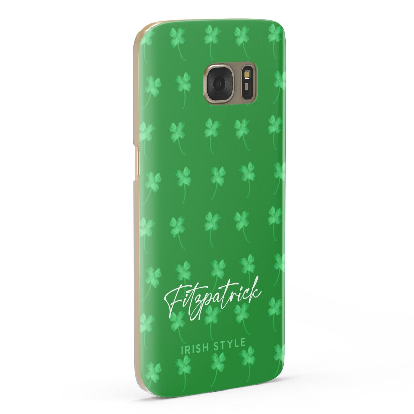 Personalised Green Shamrock Samsung Galaxy Case Fourty Five Degrees