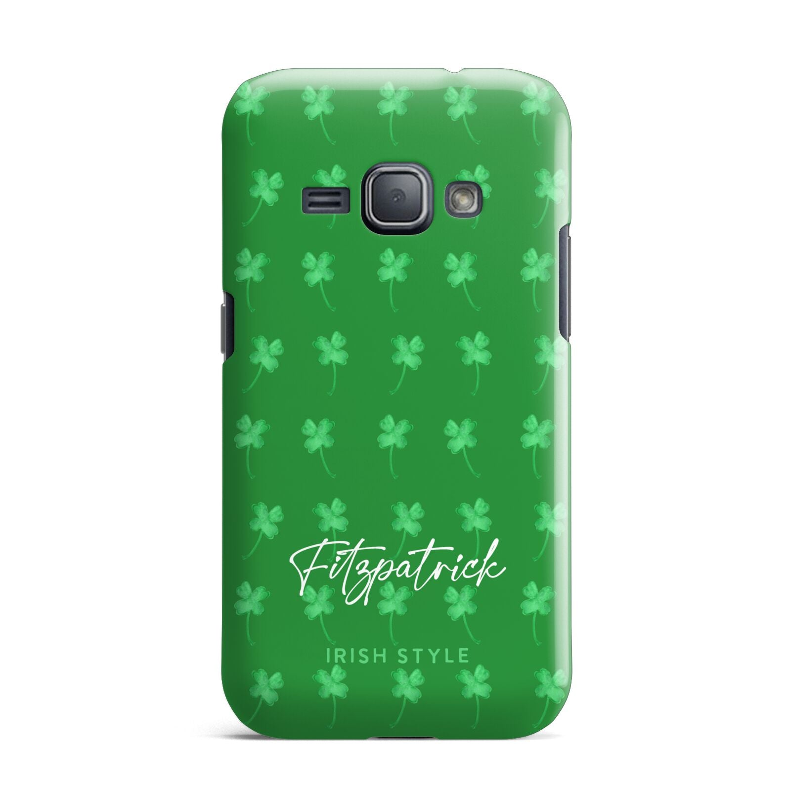 Personalised Green Shamrock Samsung Galaxy J1 2016 Case