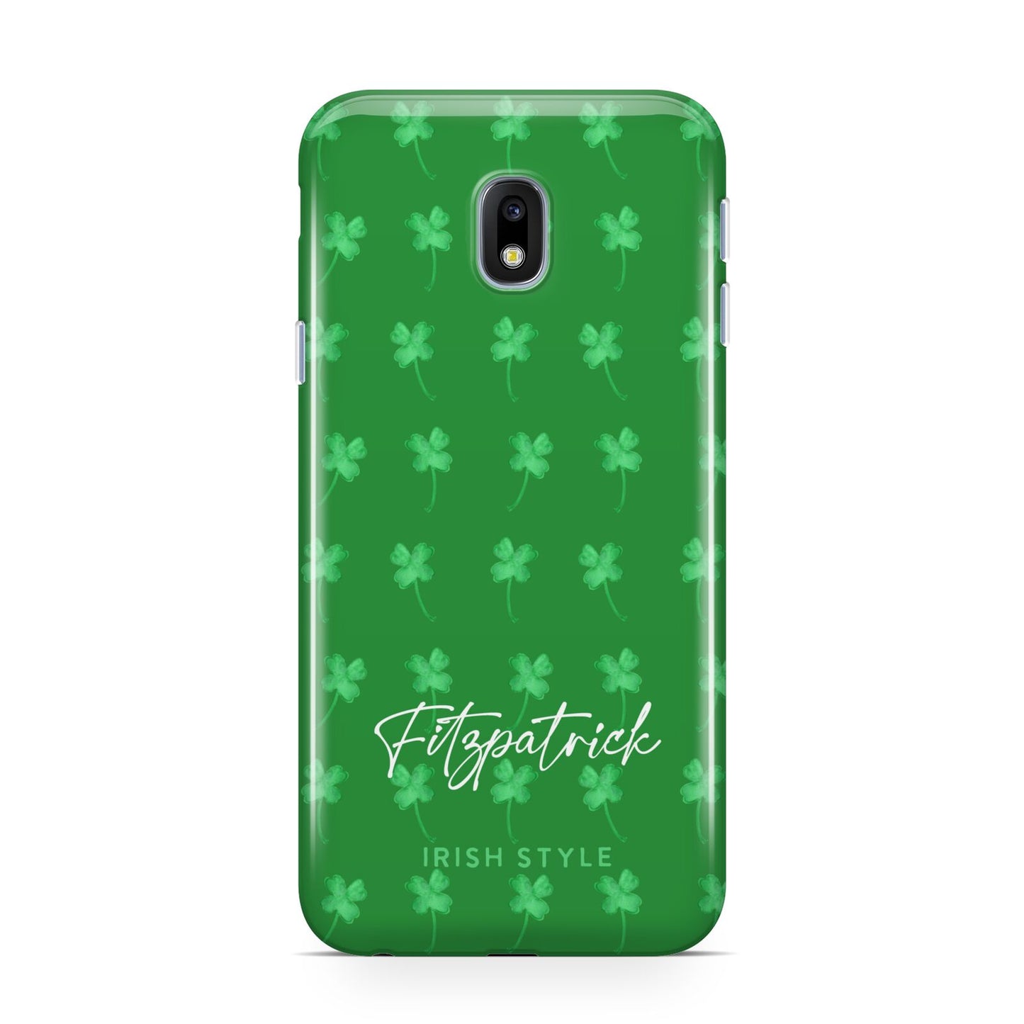 Personalised Green Shamrock Samsung Galaxy J3 2017 Case