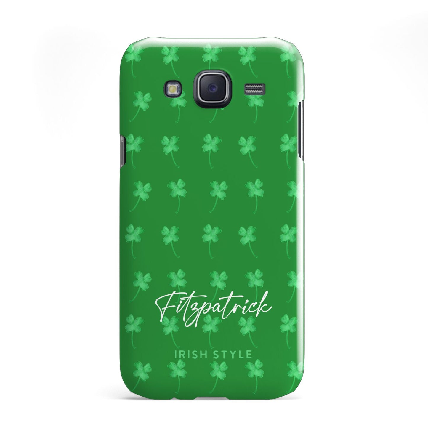 Personalised Green Shamrock Samsung Galaxy J5 Case