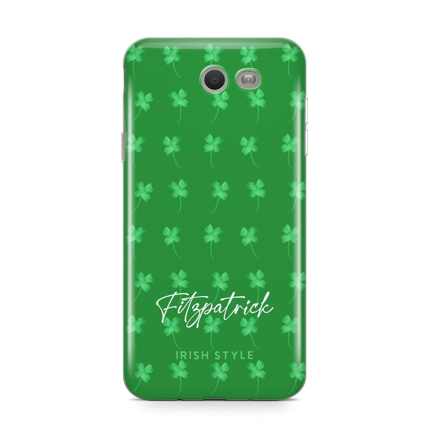 Personalised Green Shamrock Samsung Galaxy J7 2017 Case