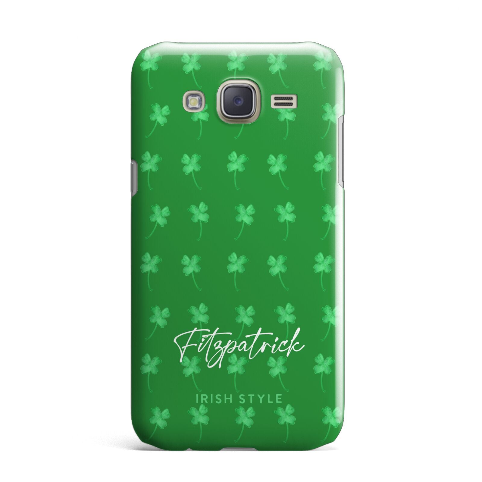 Personalised Green Shamrock Samsung Galaxy J7 Case