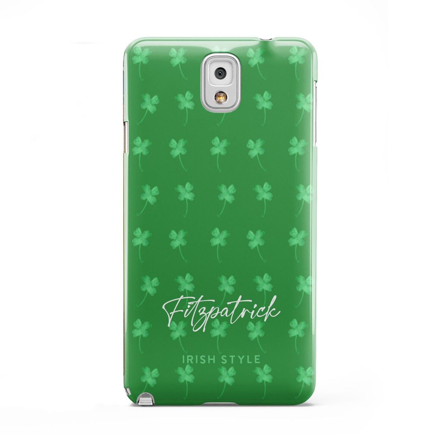 Personalised Green Shamrock Samsung Galaxy Note 3 Case