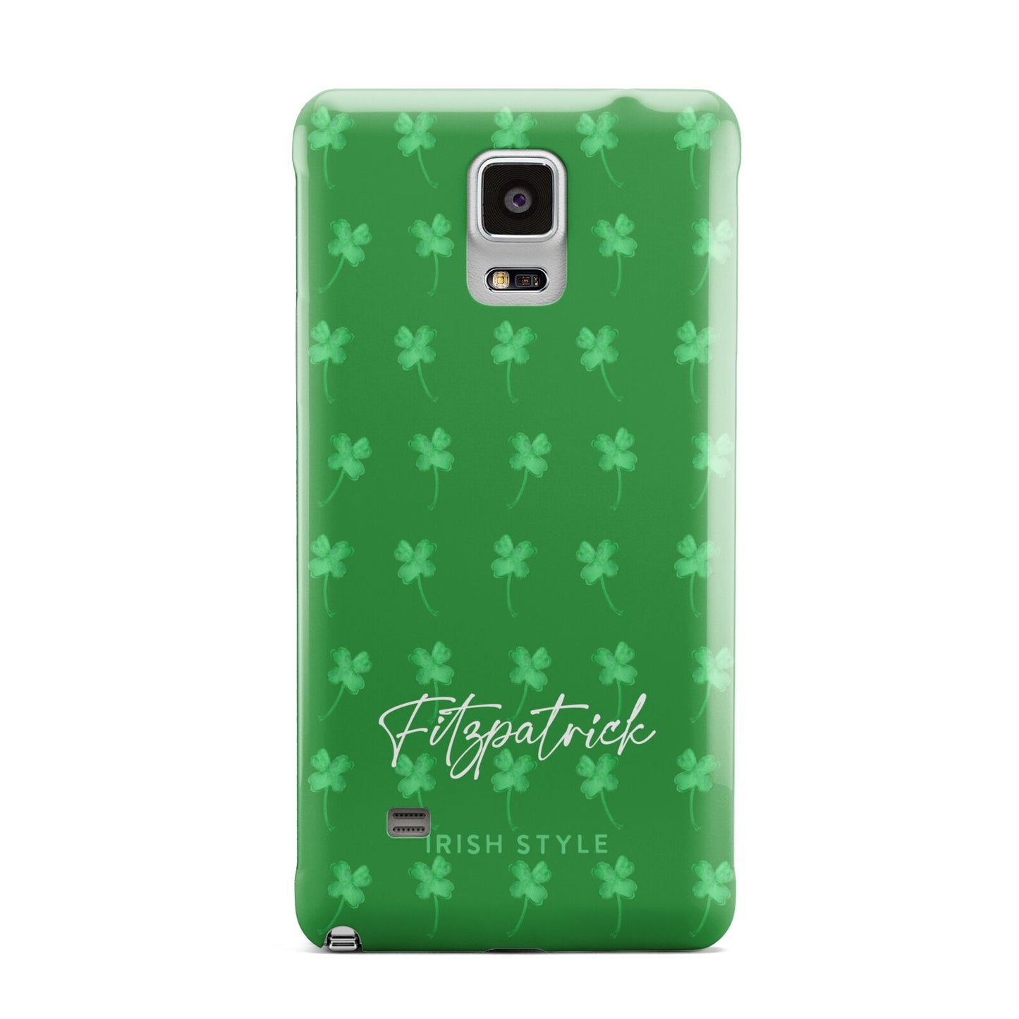 Personalised Green Shamrock Samsung Galaxy Note 4 Case