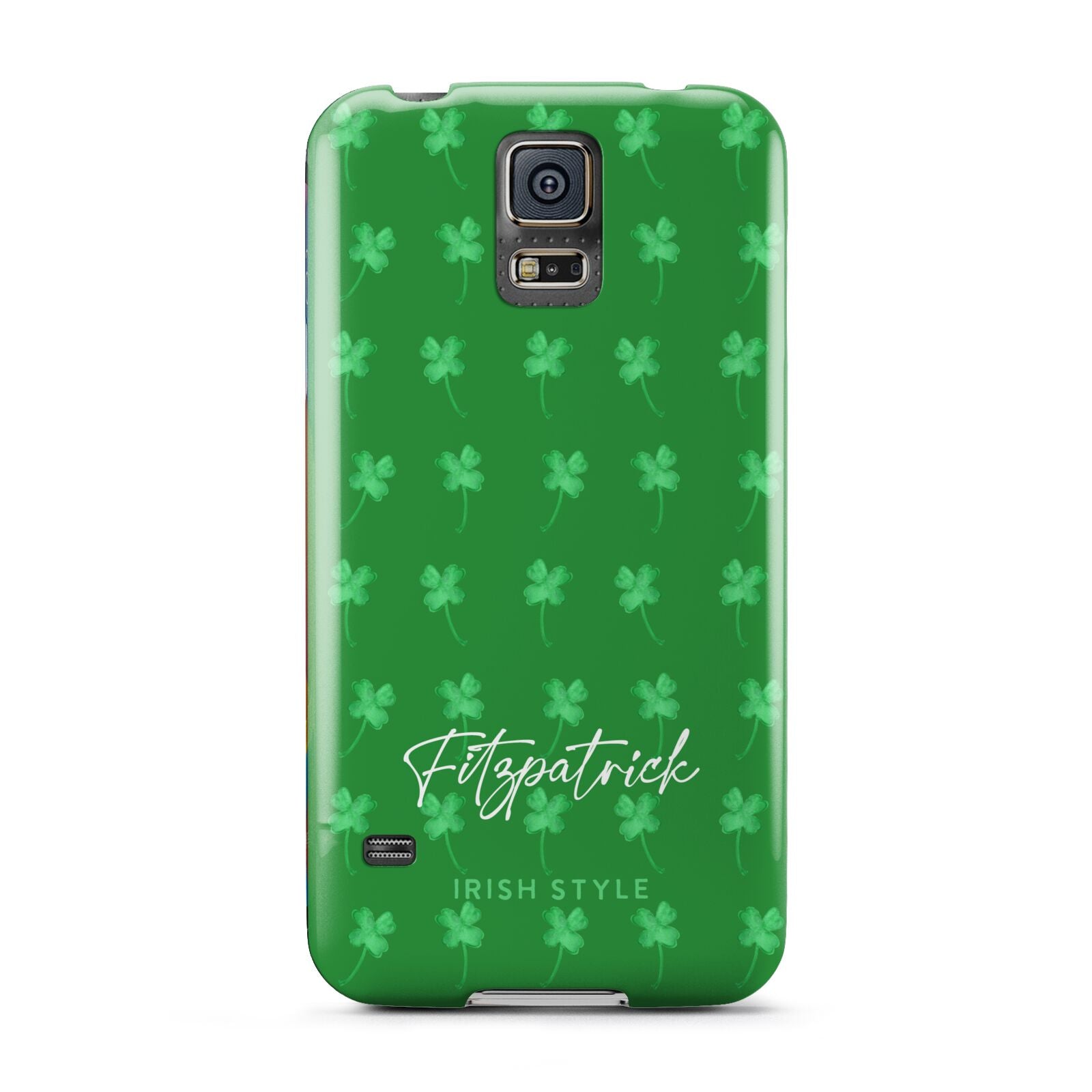 Personalised Green Shamrock Samsung Galaxy S5 Case