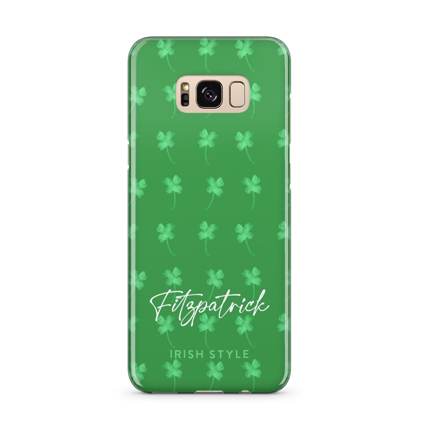 Personalised Green Shamrock Samsung Galaxy S8 Plus Case