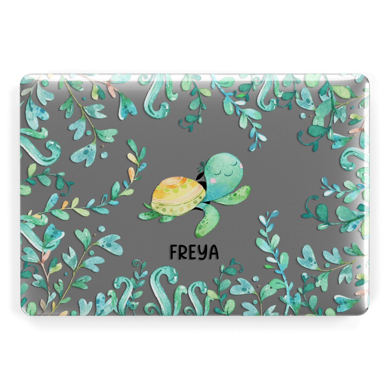 Personalised Green Turtle Apple MacBook Case