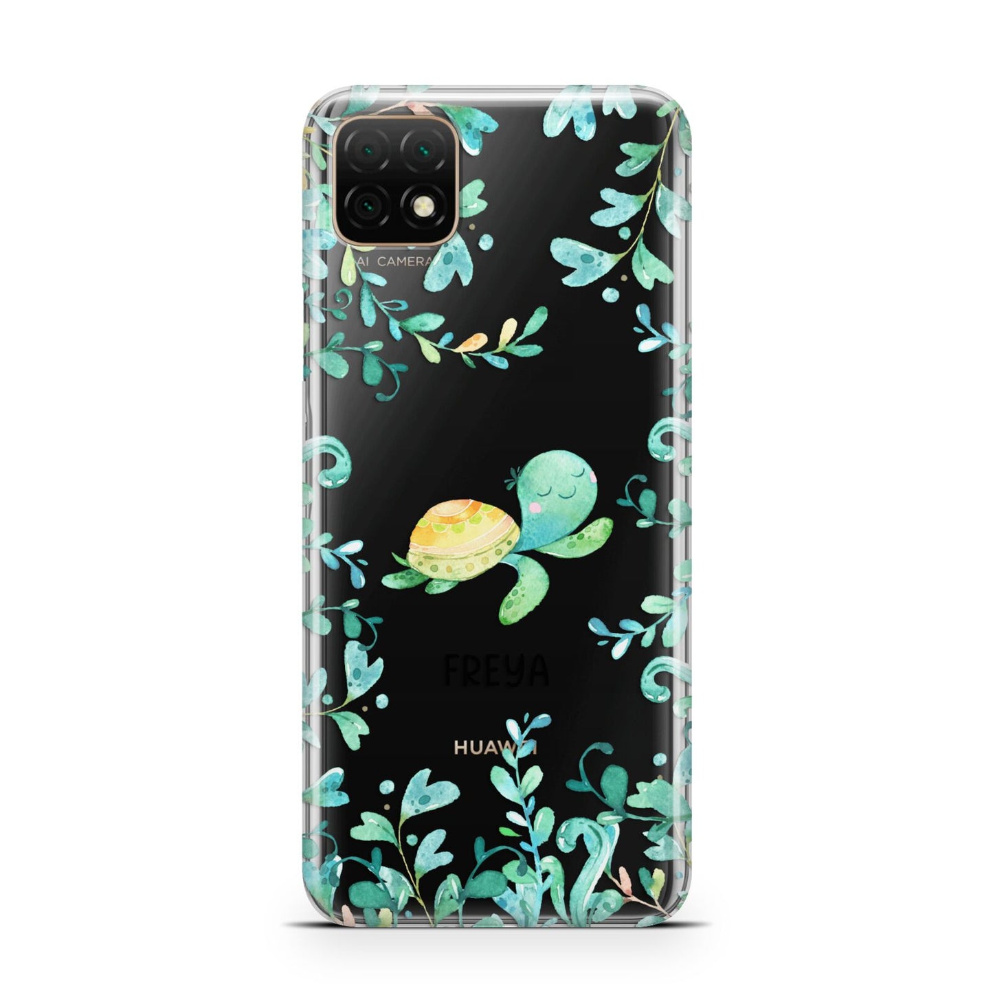 Personalised Green Turtle Huawei Enjoy 20 Phone Case