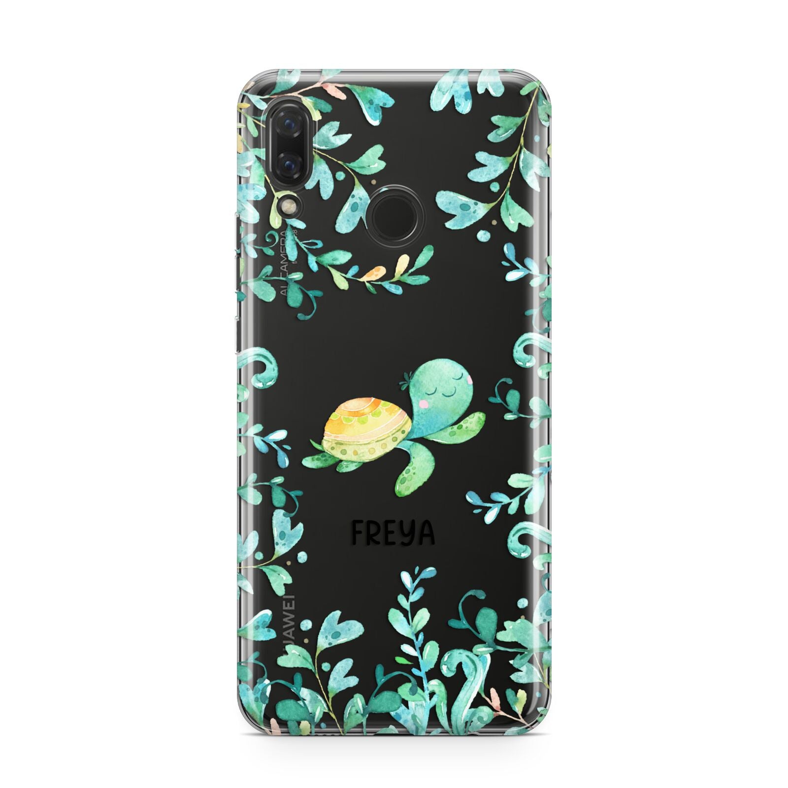 Personalised Green Turtle Huawei Nova 3 Phone Case