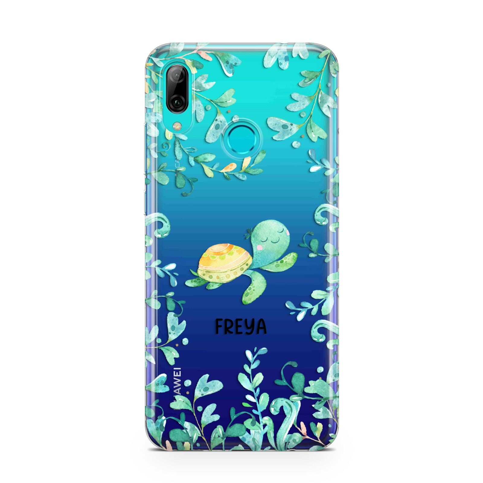 Personalised Green Turtle Huawei P Smart 2019 Case