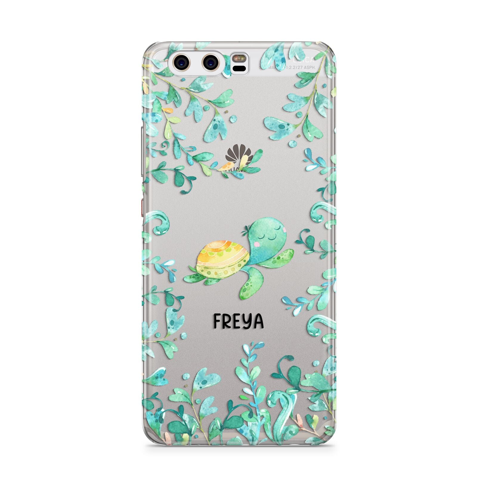 Personalised Green Turtle Huawei P10 Phone Case