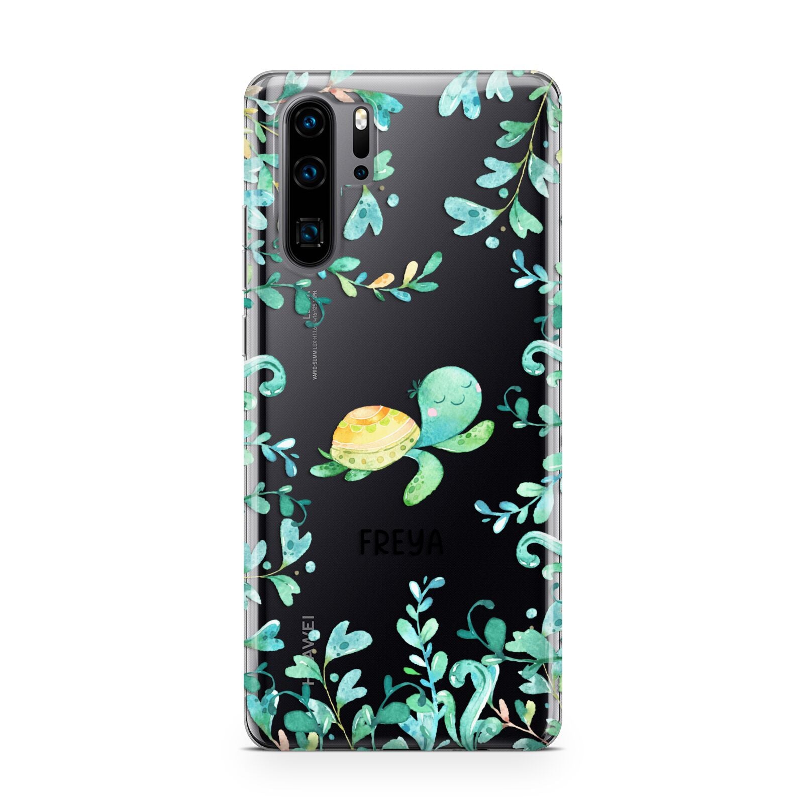 Personalised Green Turtle Huawei P30 Pro Phone Case