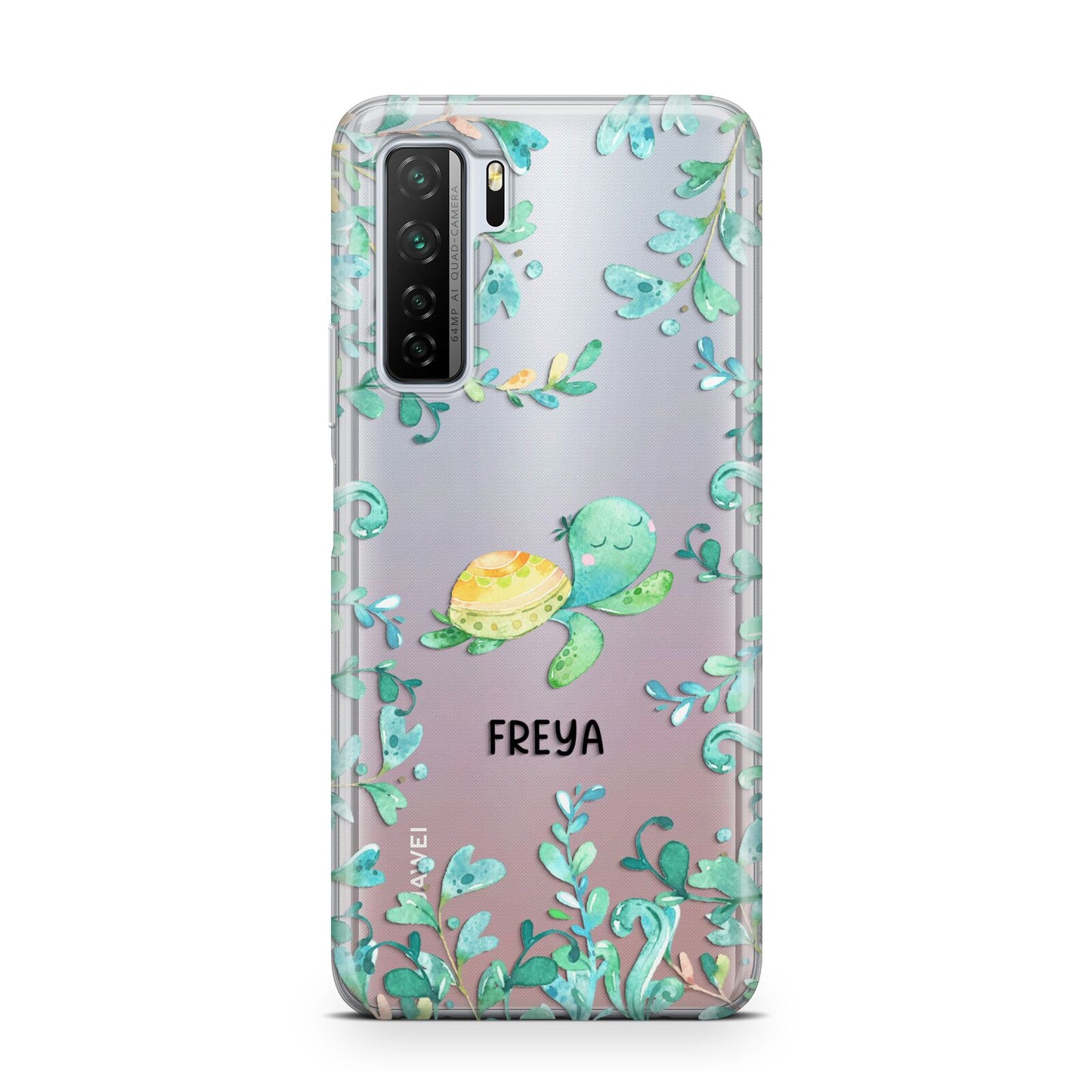 Personalised Green Turtle Huawei P40 Lite 5G Phone Case