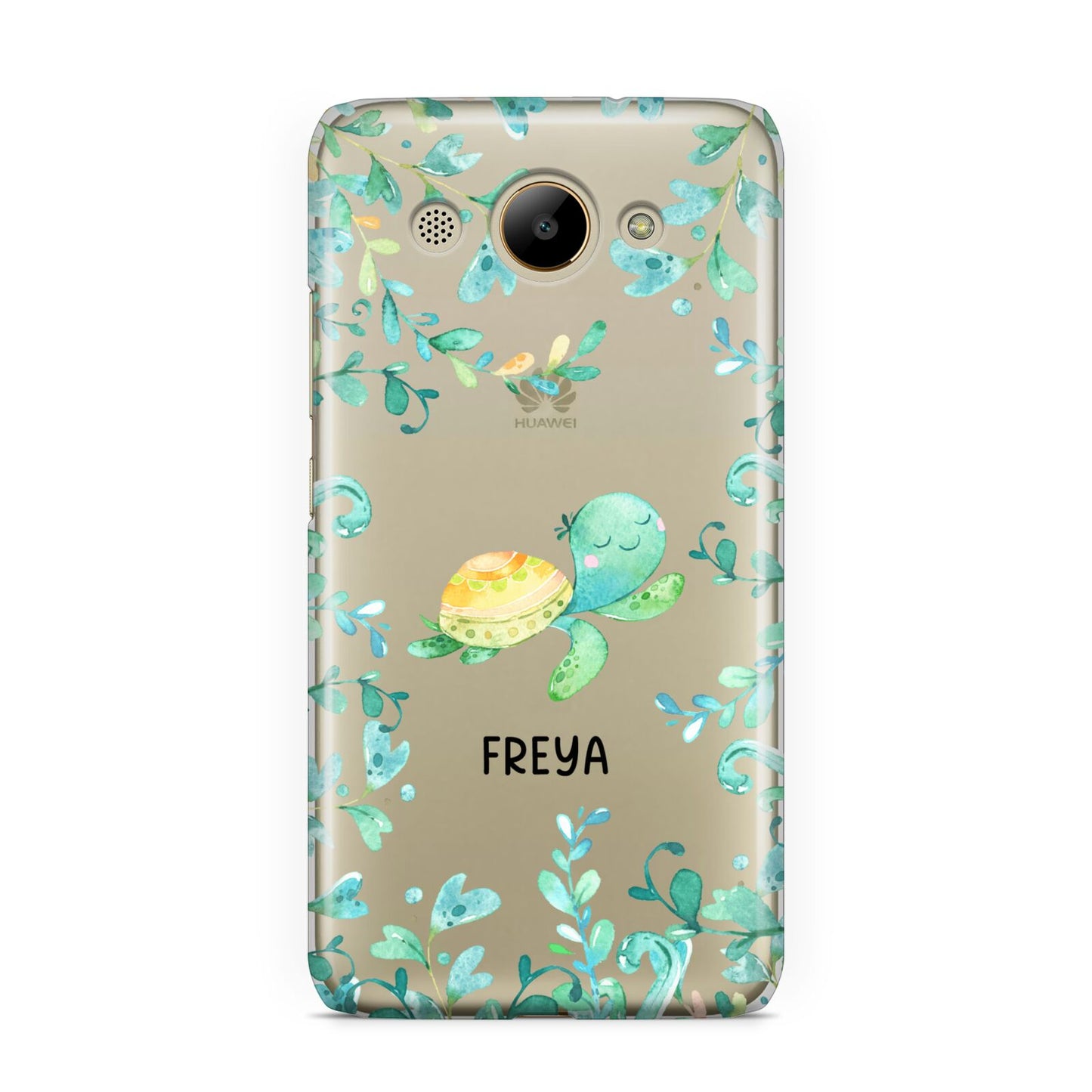 Personalised Green Turtle Huawei Y3 2017