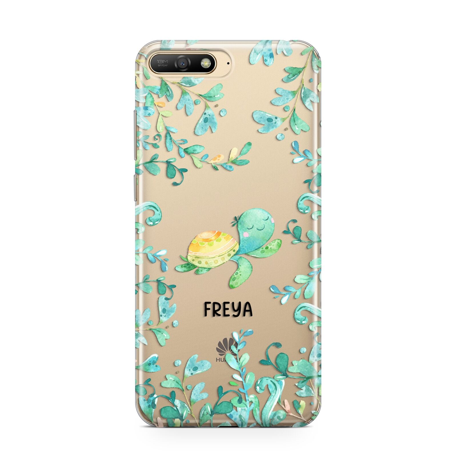 Personalised Green Turtle Huawei Y6 2018