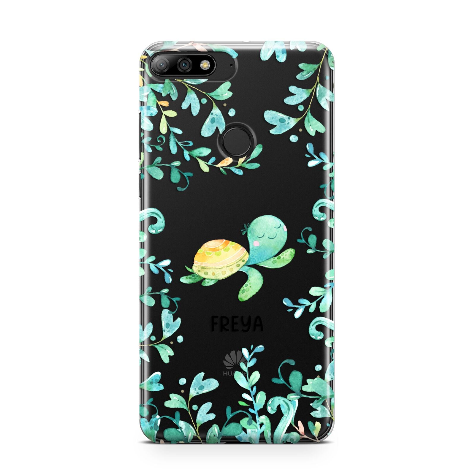 Personalised Green Turtle Huawei Y7 2018