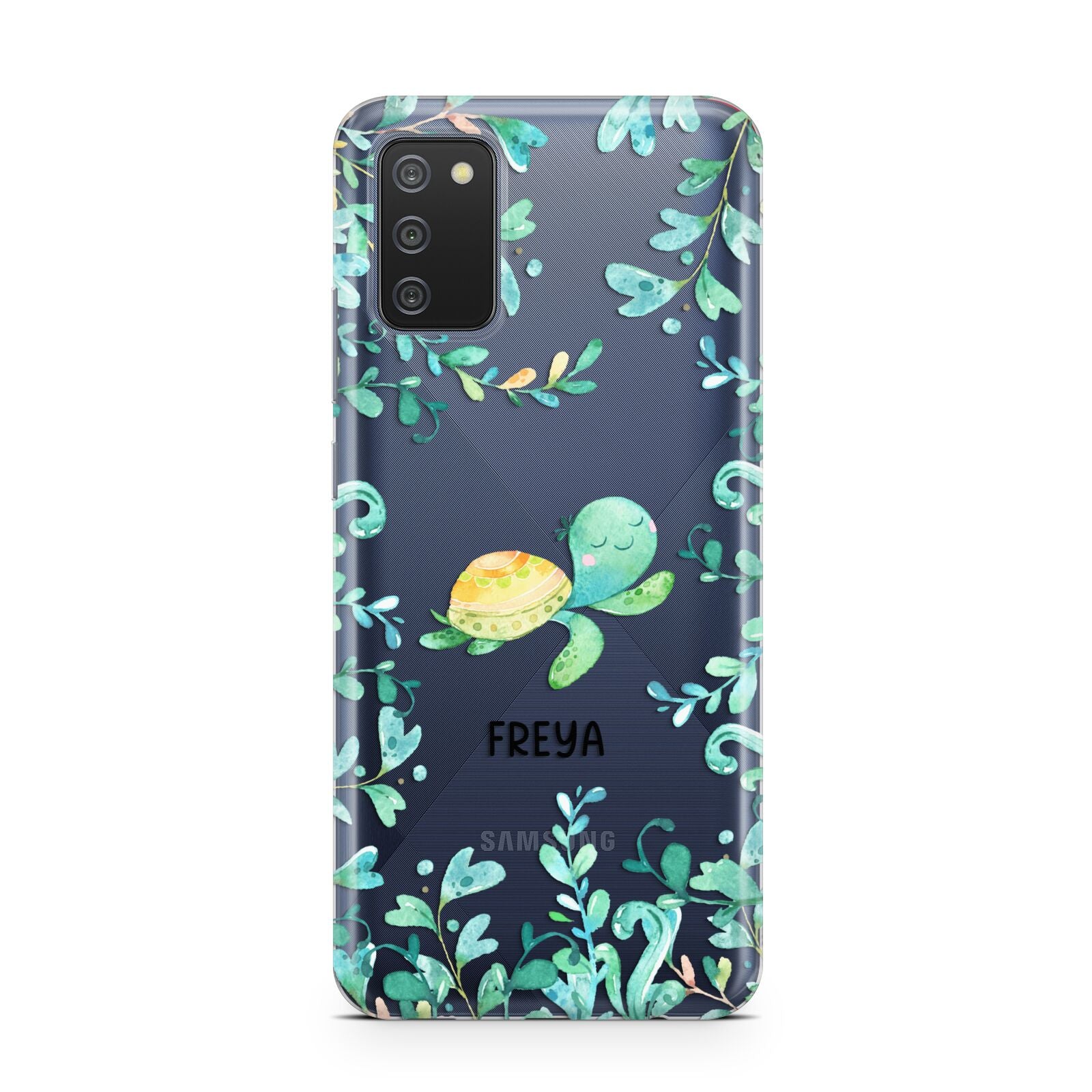 Personalised Green Turtle Samsung A02s Case