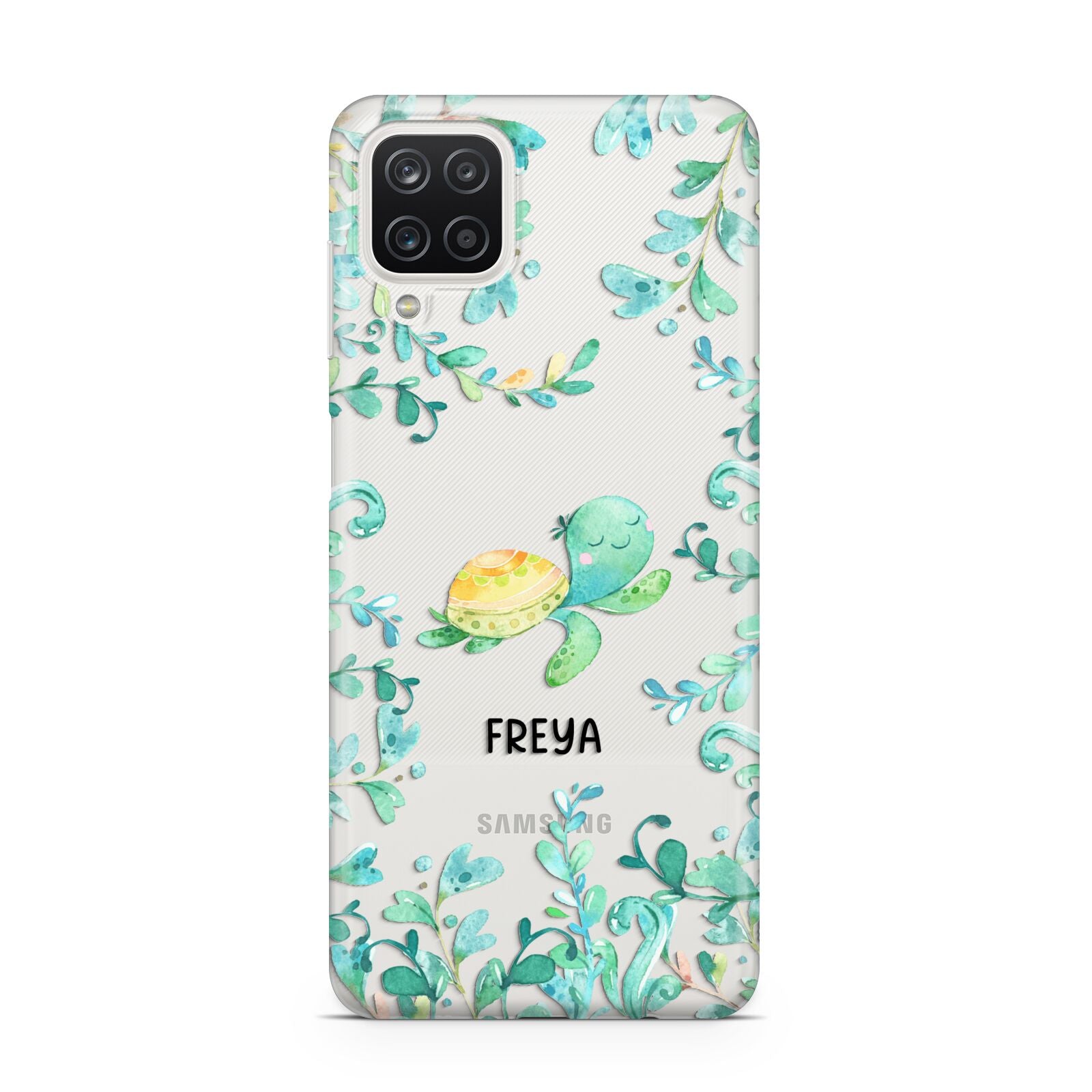 Personalised Green Turtle Samsung A12 Case