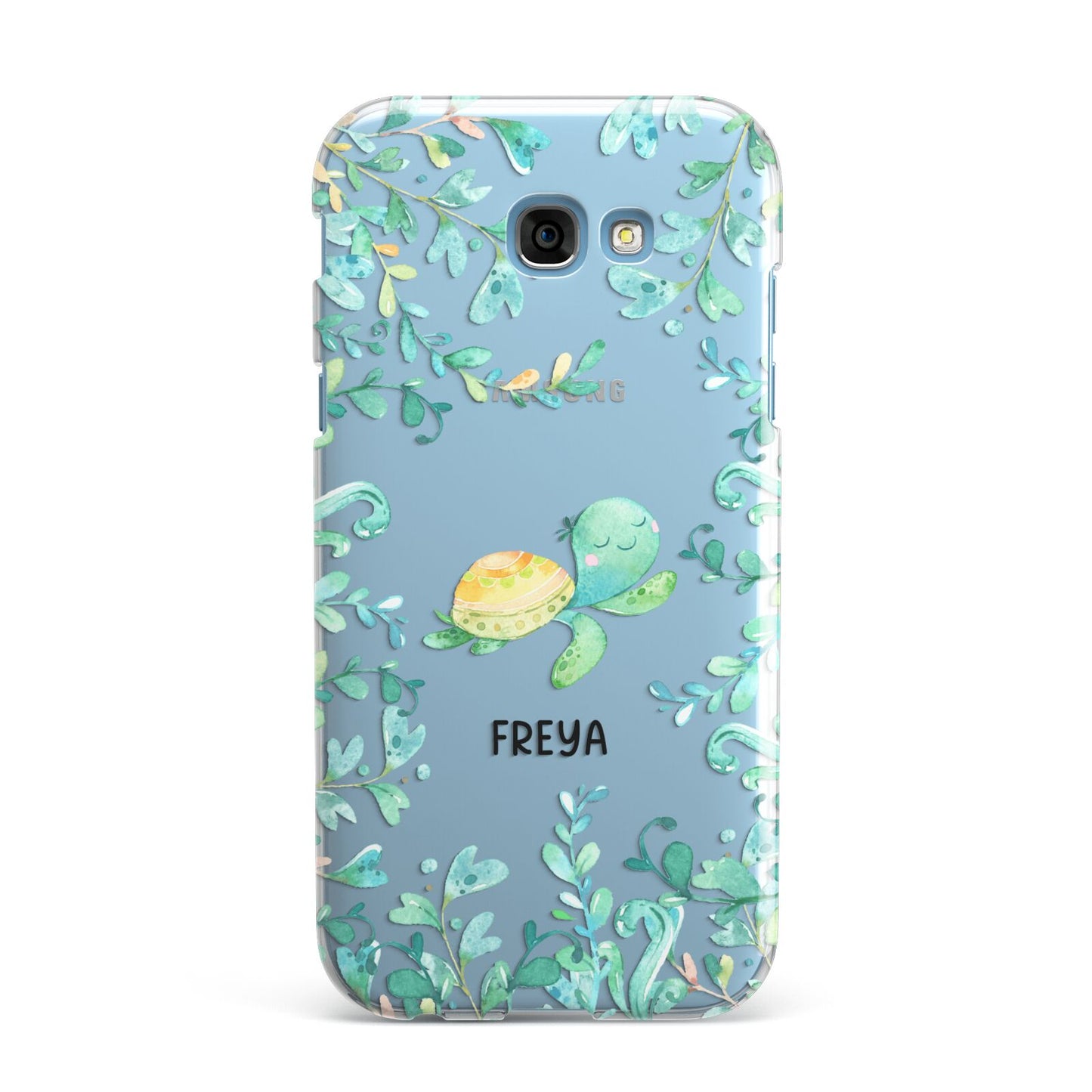 Personalised Green Turtle Samsung Galaxy A7 2017 Case