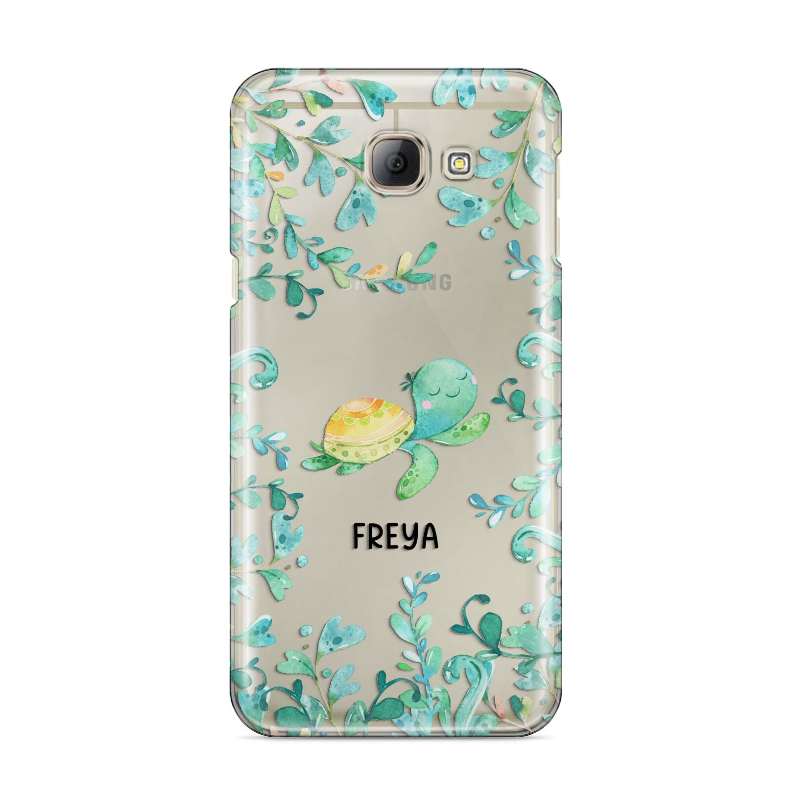 Personalised Green Turtle Samsung Galaxy A8 2016 Case