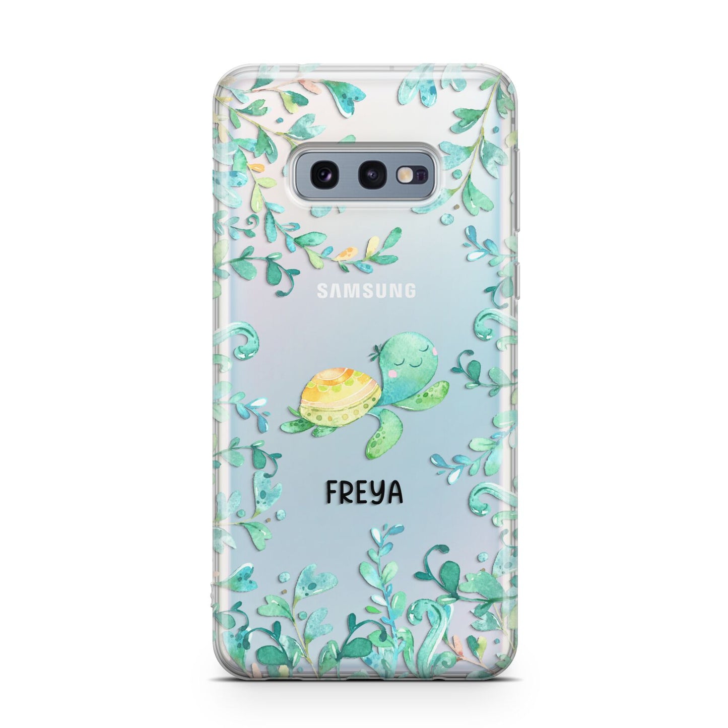 Personalised Green Turtle Samsung Galaxy S10E Case