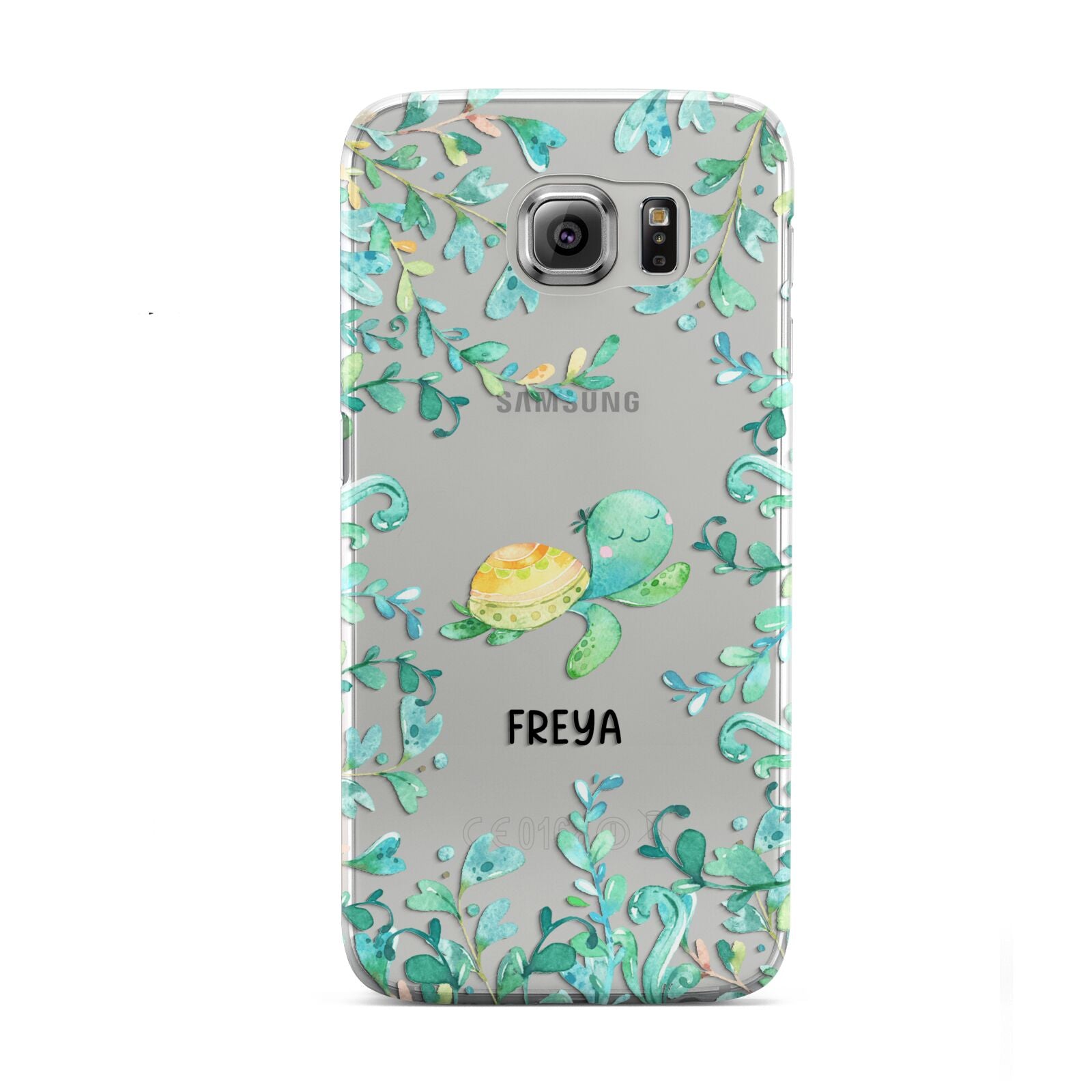 Personalised Green Turtle Samsung Galaxy S6 Case