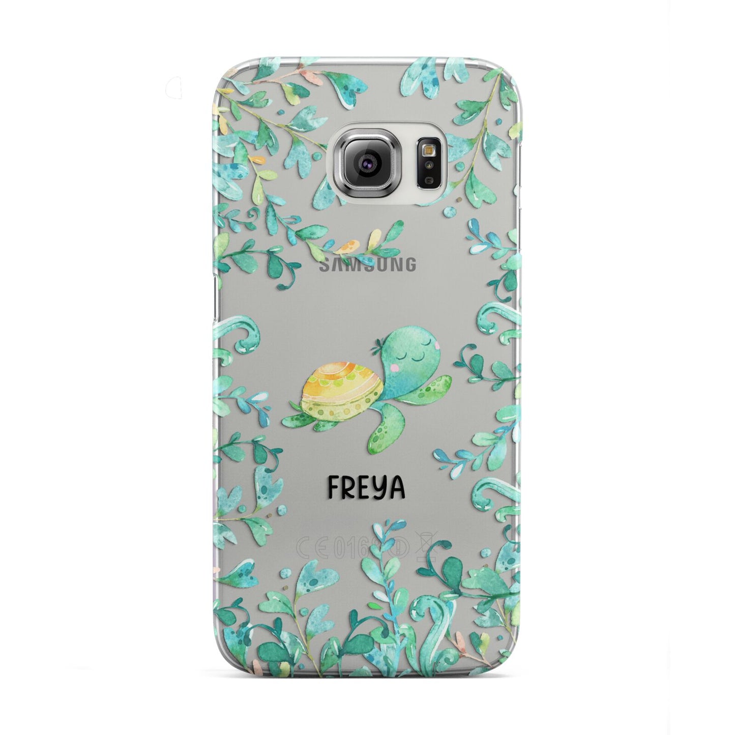 Personalised Green Turtle Samsung Galaxy S6 Edge Case