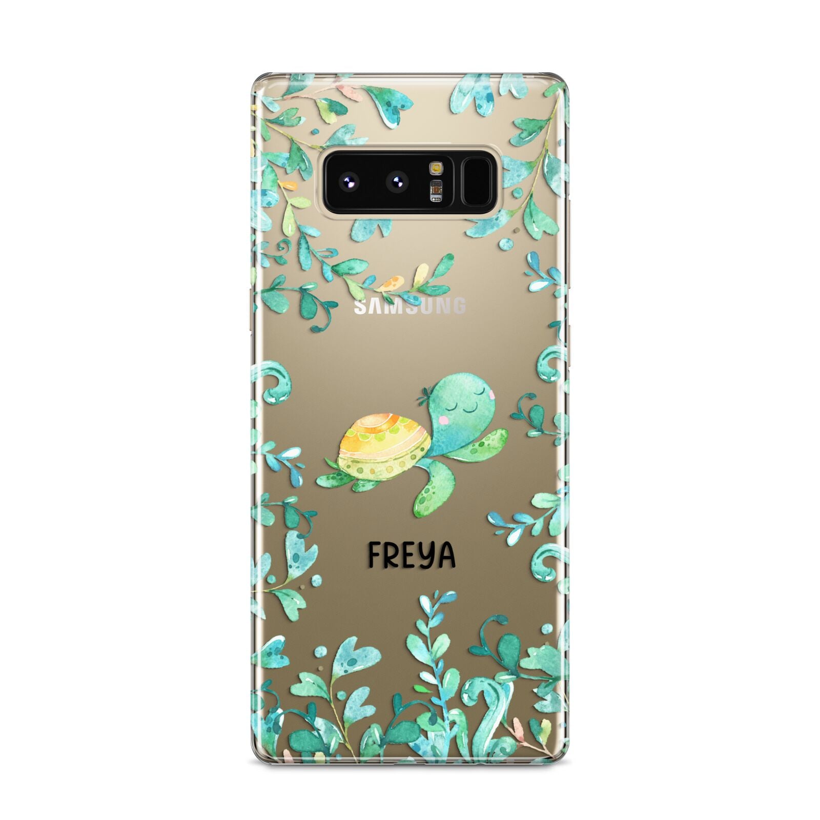 Personalised Green Turtle Samsung Galaxy S8 Case