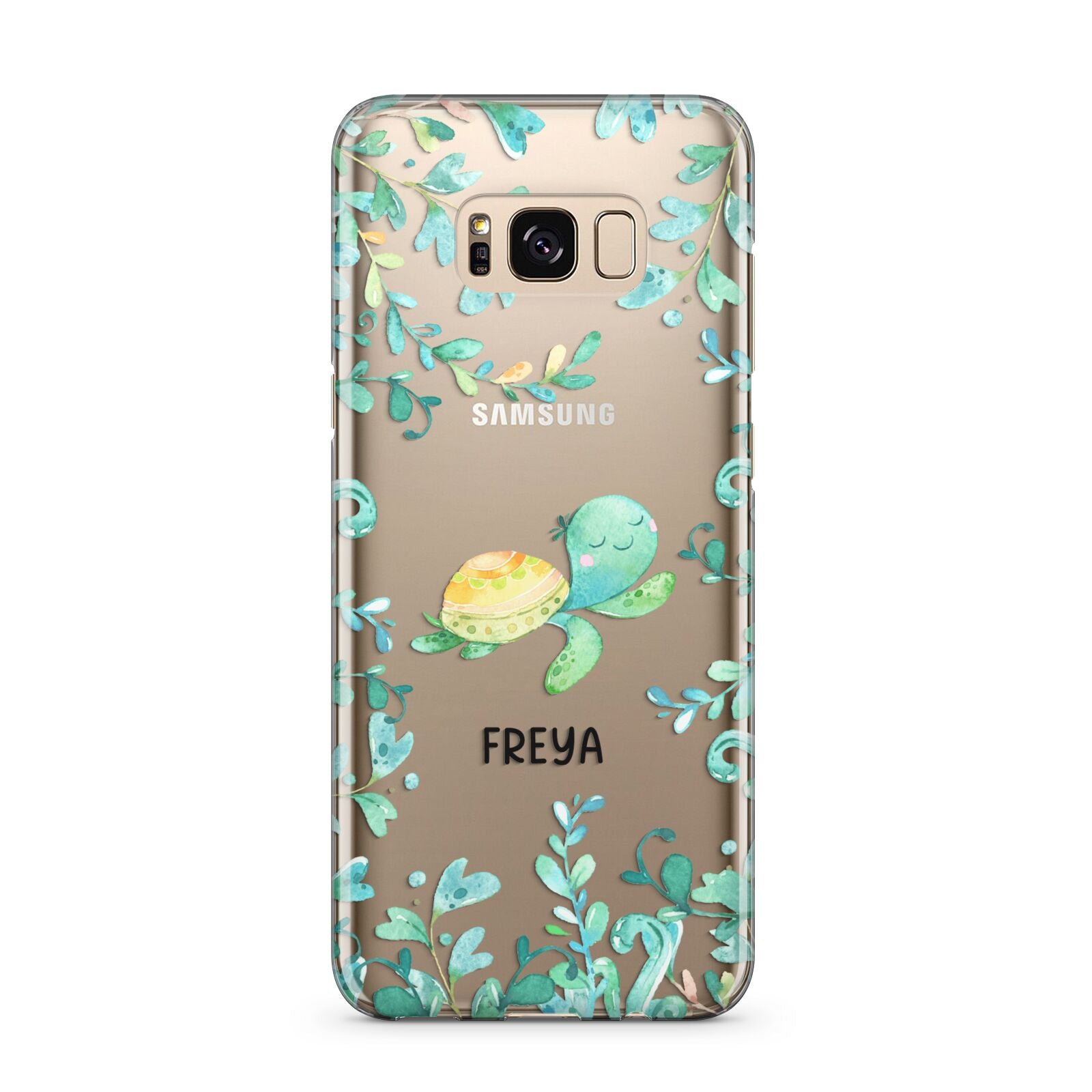 Personalised Green Turtle Samsung Galaxy S8 Plus Case