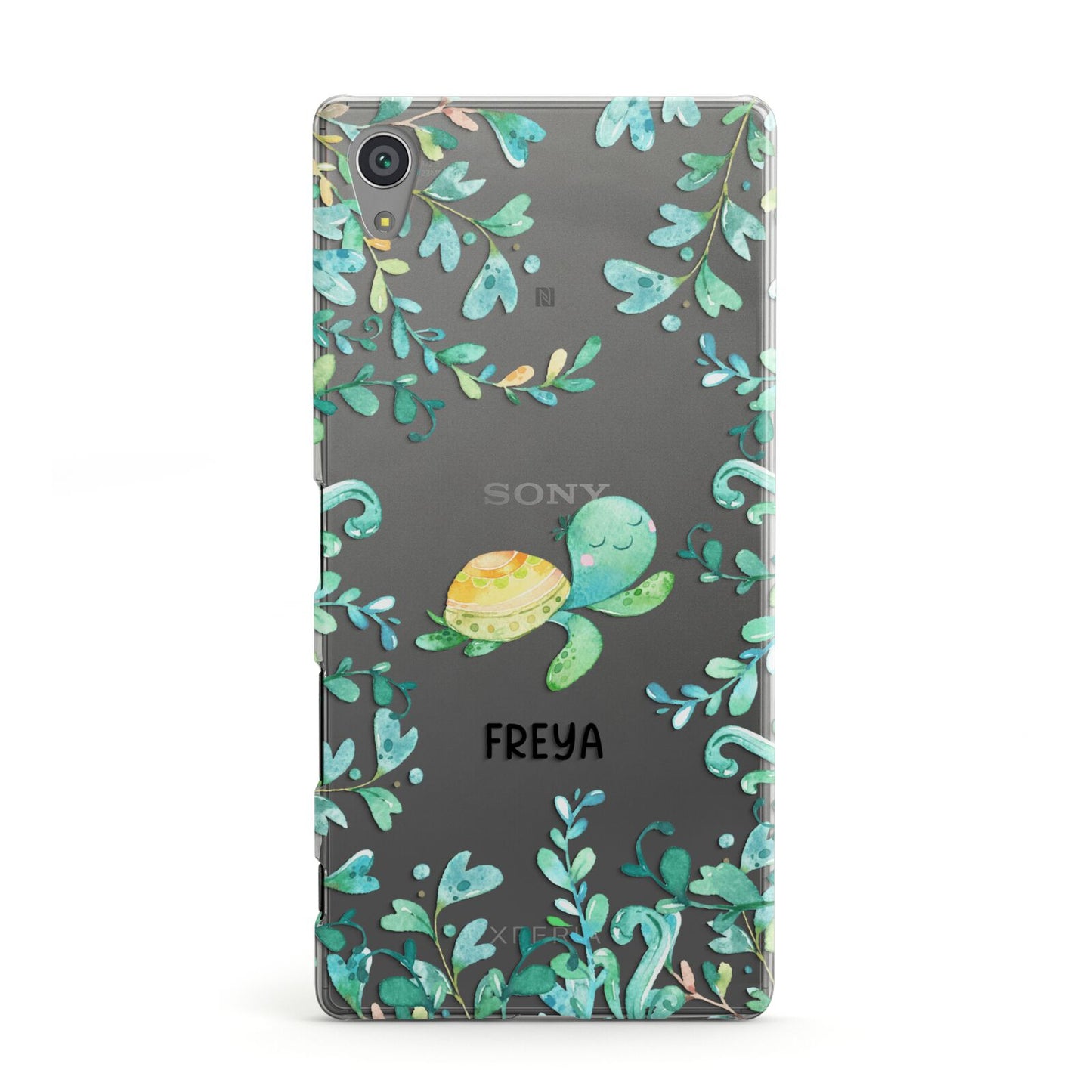 Personalised Green Turtle Sony Xperia Case