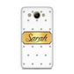 Personalised Grey Dots Gold With Name Huawei Y3 2017