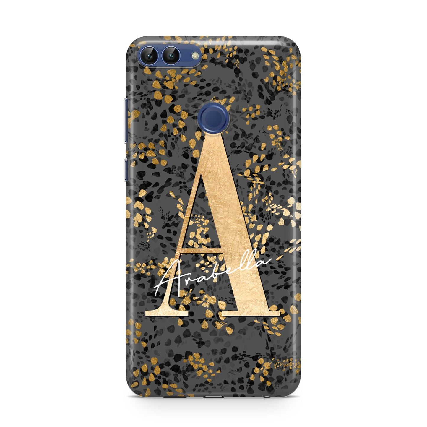 Personalised Grey Gold Cheetah Huawei P Smart Case