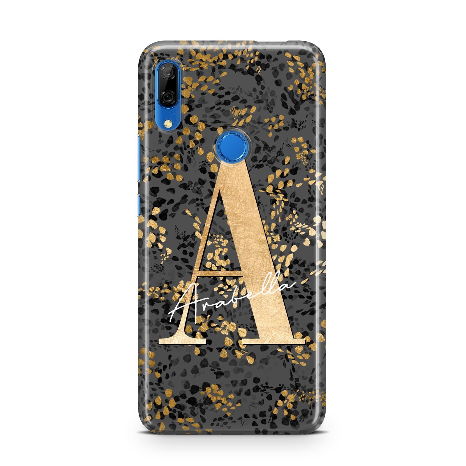 Personalised Grey Gold Cheetah Huawei P Smart Z