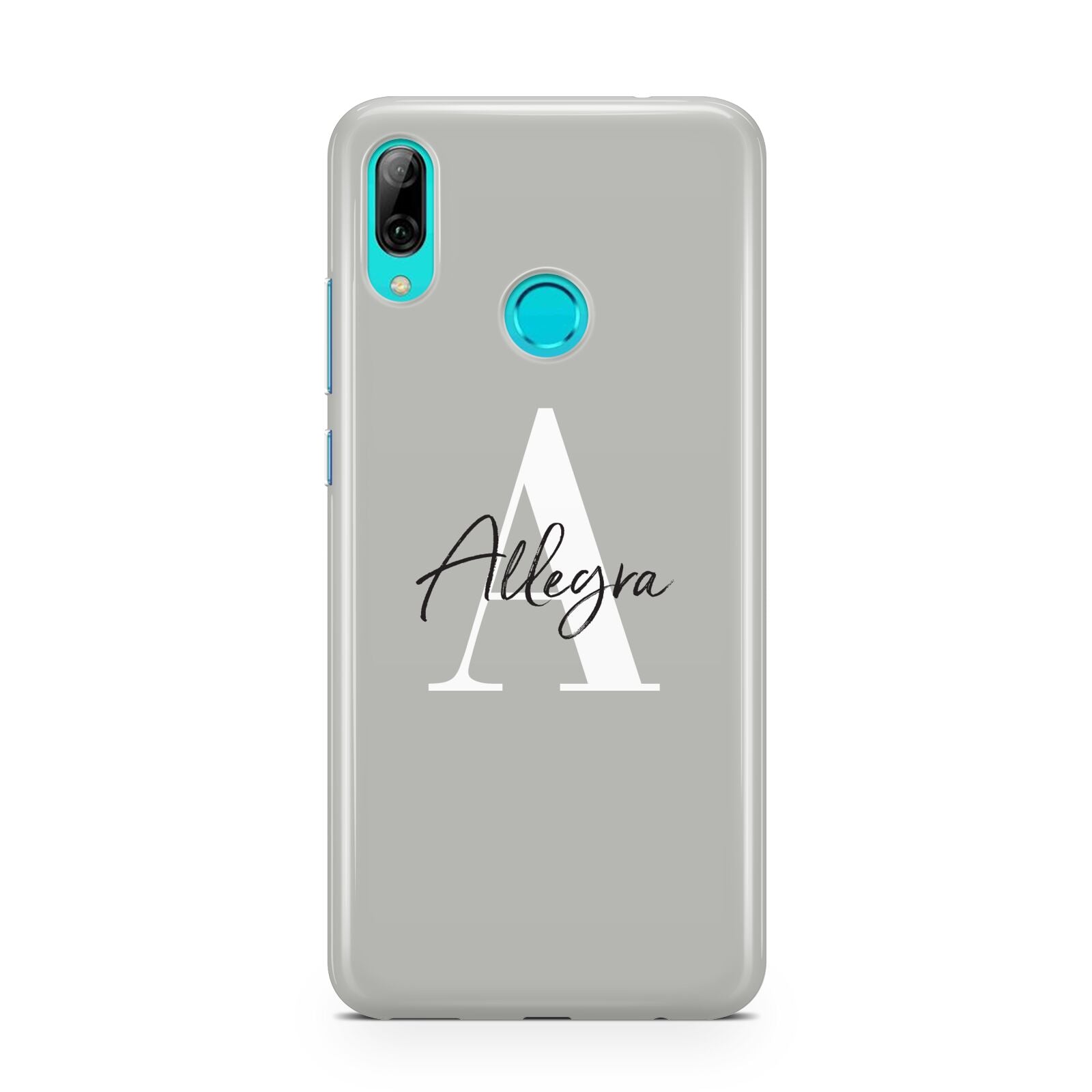 Personalised Grey Initials And Name Huawei P Smart 2019 Case