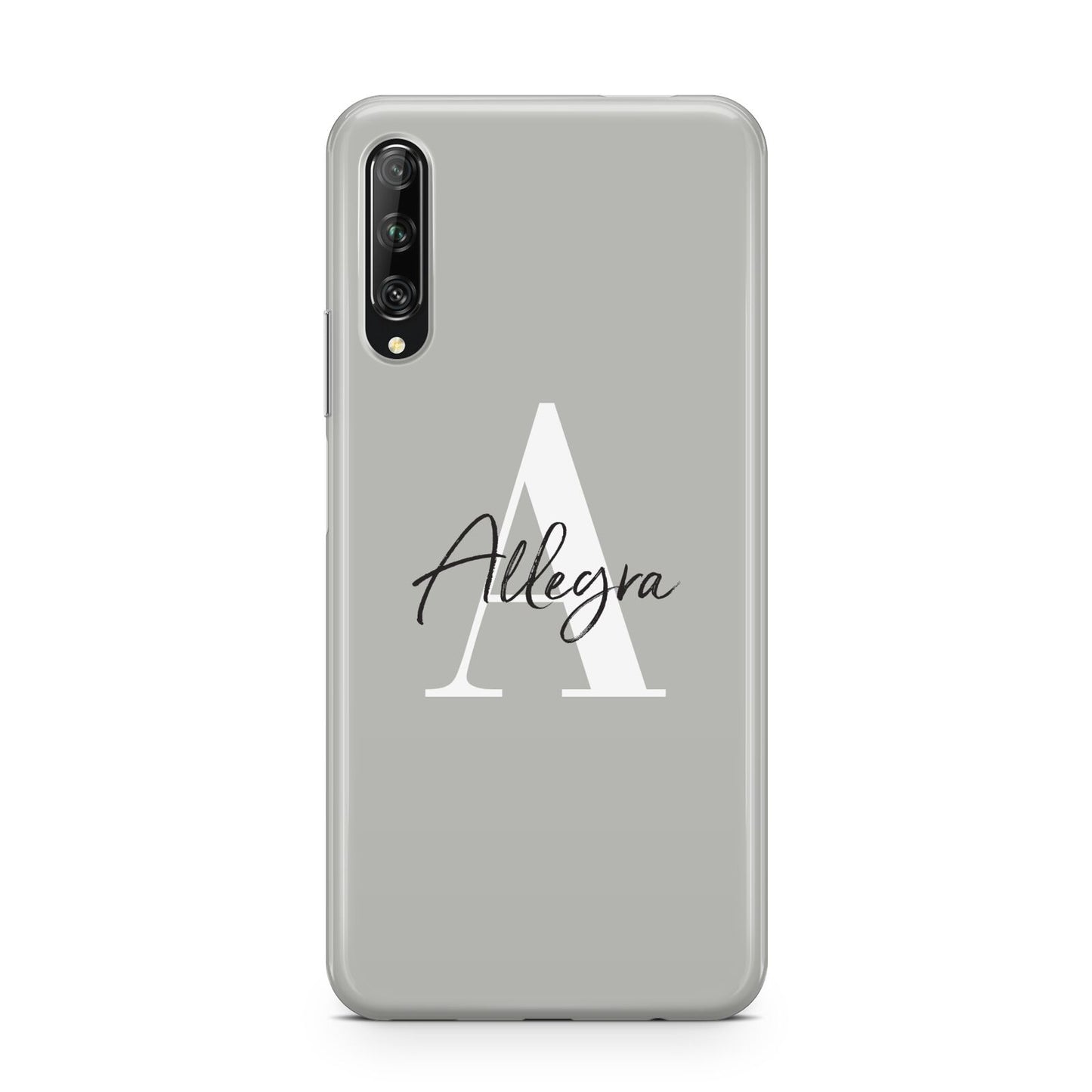 Personalised Grey Initials And Name Huawei P Smart Pro 2019