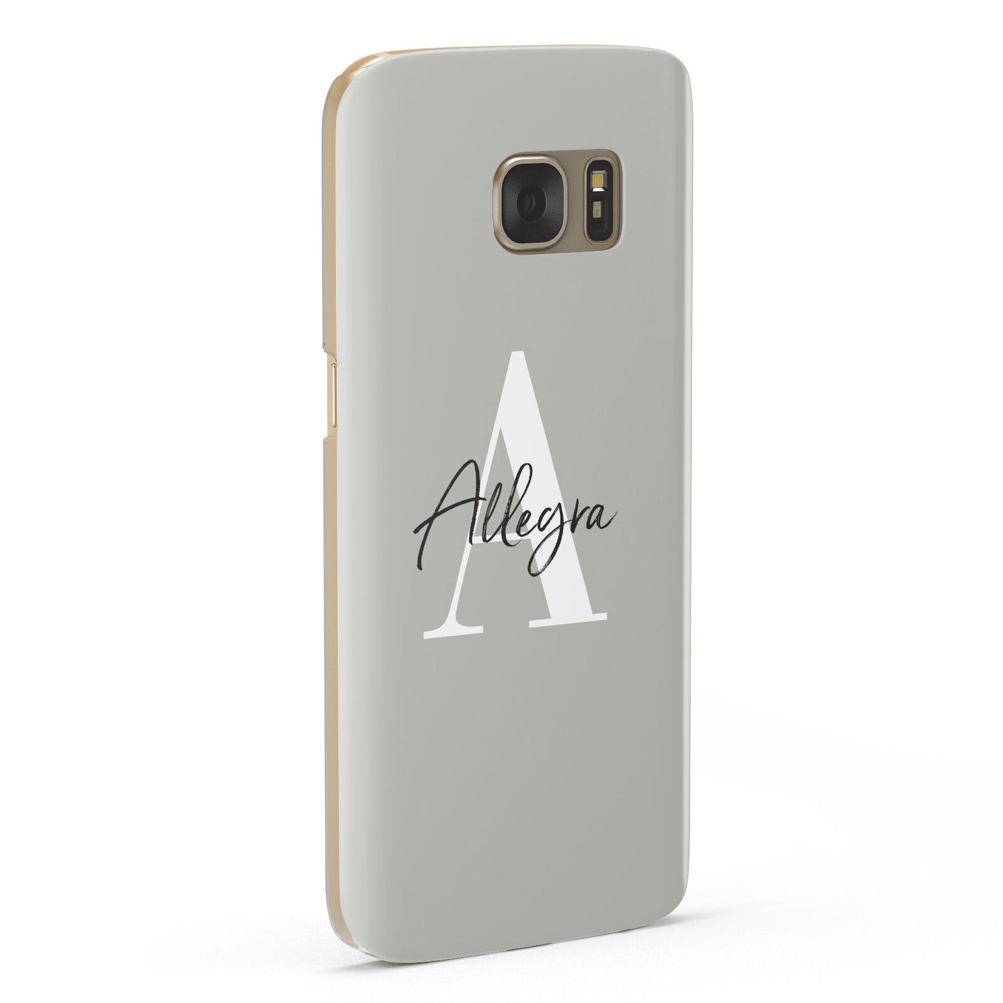 Personalised Grey Initials And Name Samsung Galaxy Case Fourty Five Degrees