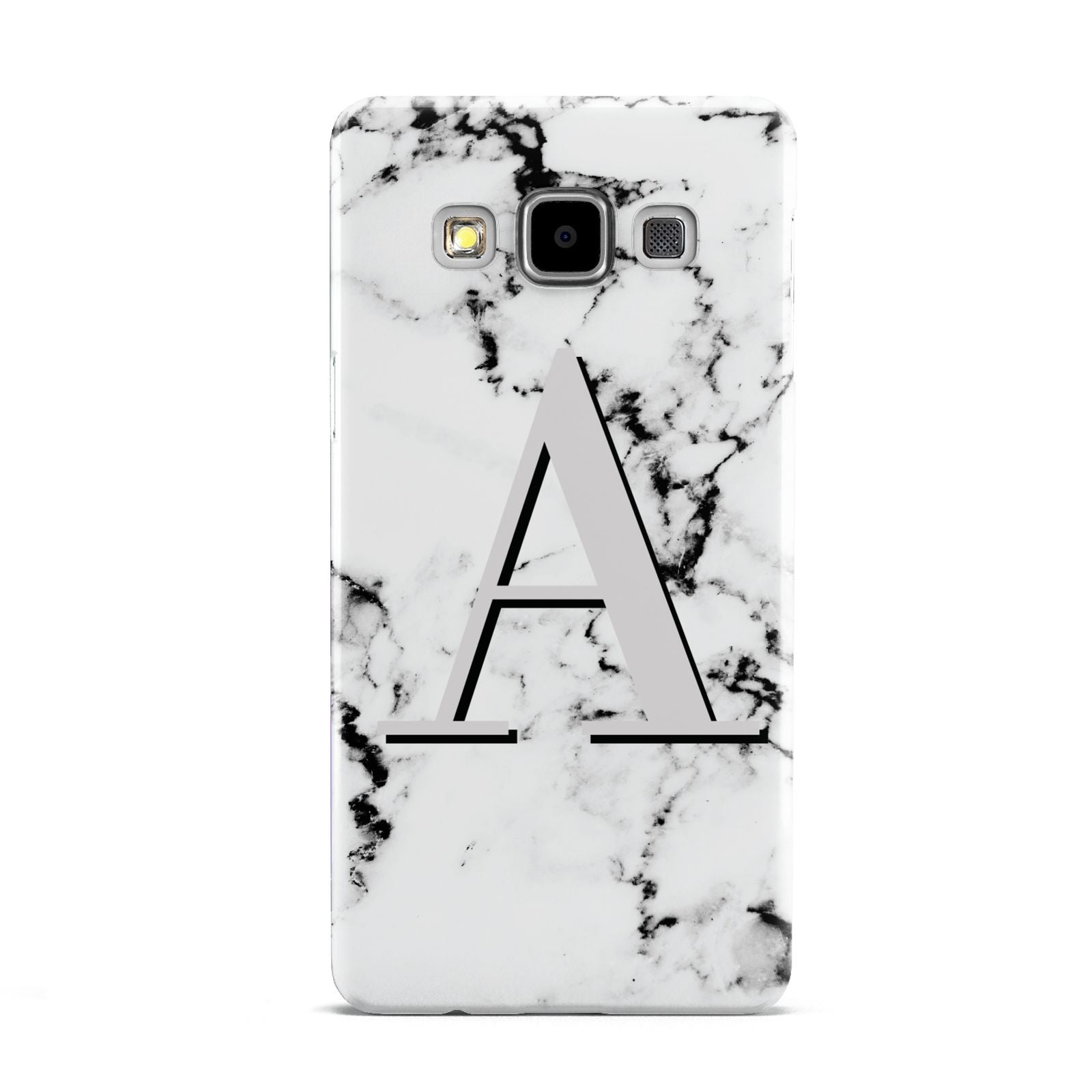 Personalised Grey Large Initial Marble Samsung Galaxy A5 Case