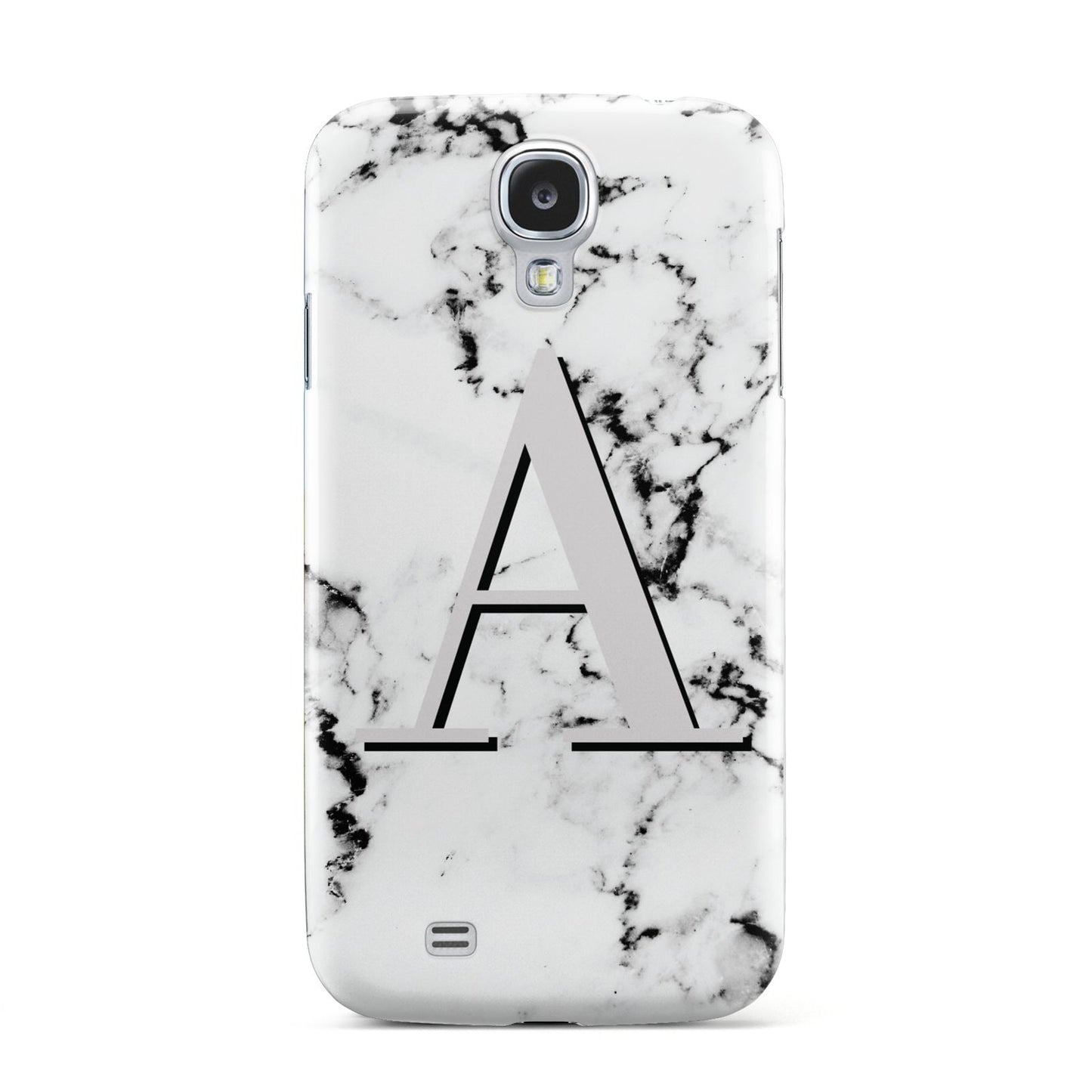 Personalised Grey Large Initial Marble Samsung Galaxy S4 Case