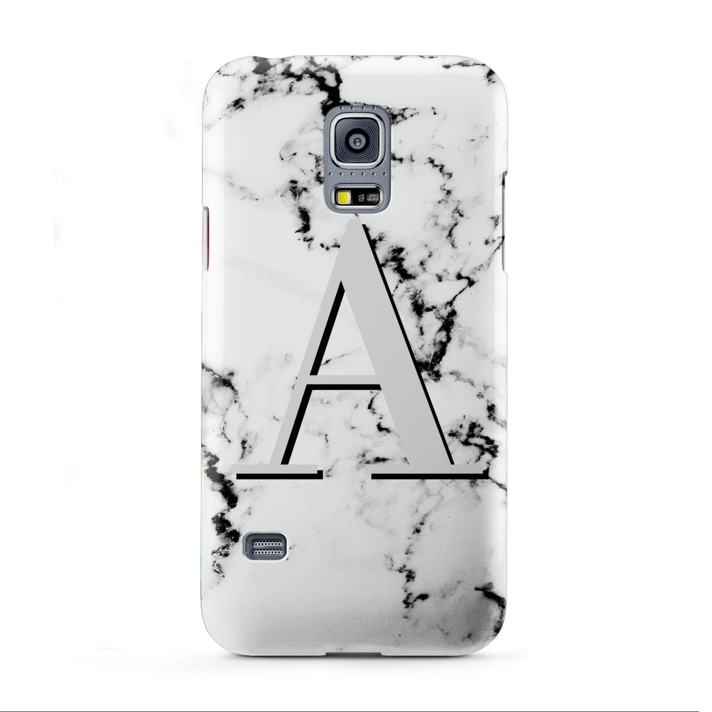 Personalised Grey Large Initial Marble Samsung Galaxy S5 Mini Case