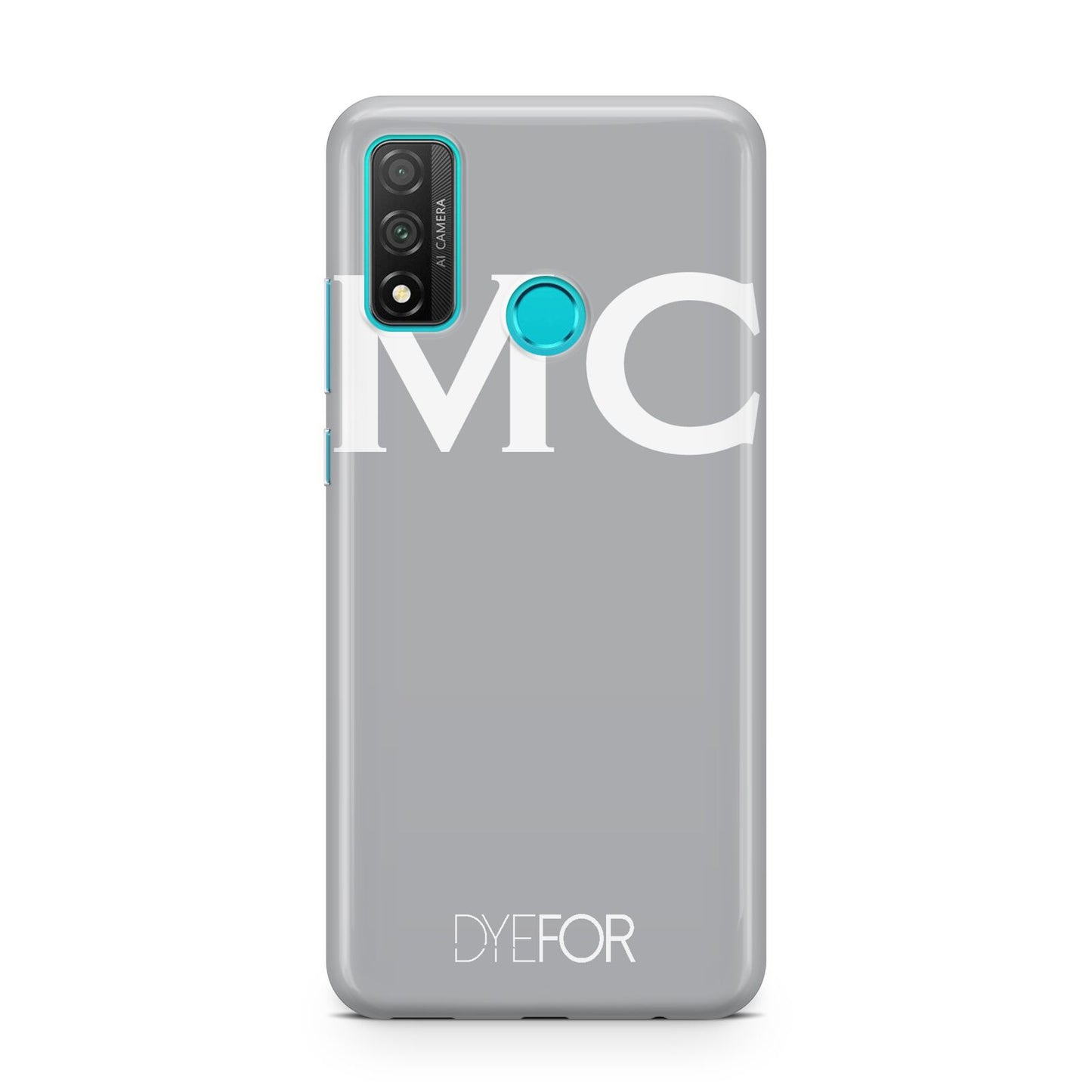 Personalised Grey White Initial Huawei P Smart 2020