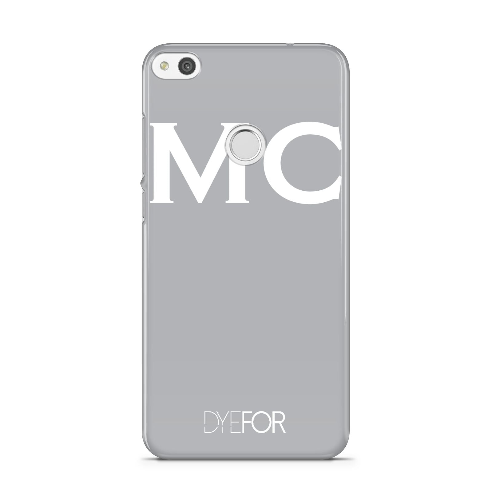 Personalised Grey White Initial Huawei P8 Lite Case