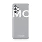Personalised Grey White Initial Samsung A32 5G Case